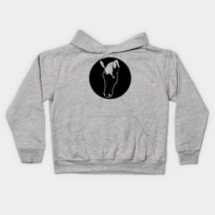 Carved horse face Kids Hoodie